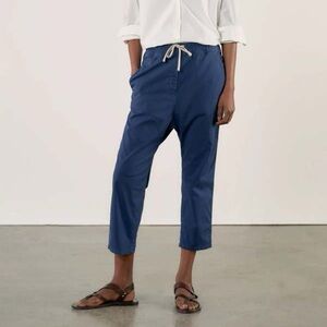 Nili Lotan Casablanca Pant with Drawstring in Marine Blue